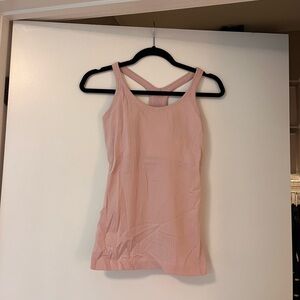 Lululemon Pink Ribbed Women's Tank Top
